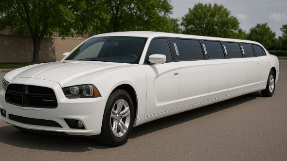 Exterior of Dodge Charger Limousines in Clifton