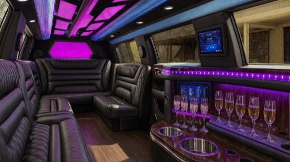Interior of Navigator Limo in Howell