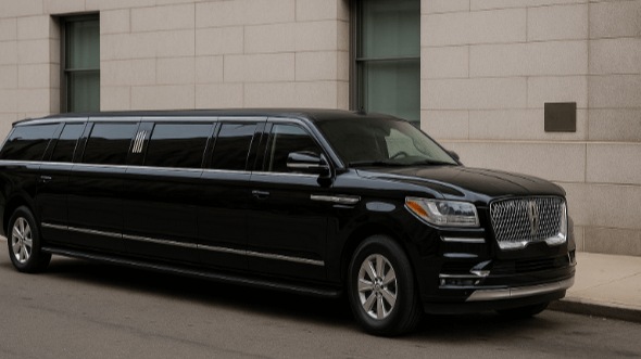 Exterior of Navigator Limo in Yucaipa