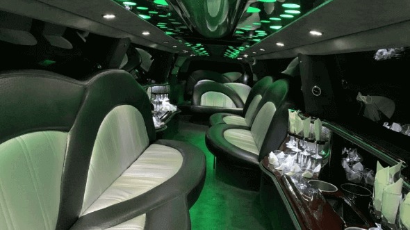 Interior of Rolls Royce Limousines in Lorain
