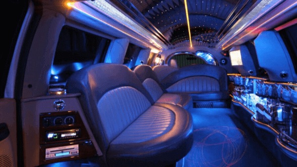 Interior of Rolls Royce Limousines in Porterville