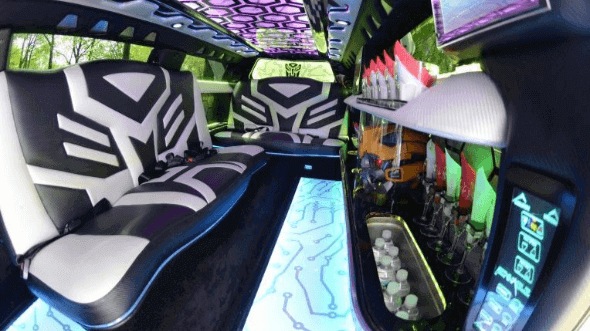 Interior of Sprinter Limo in Franklin