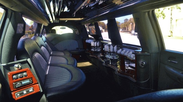 Interior of Sprinter Limo in Lynn