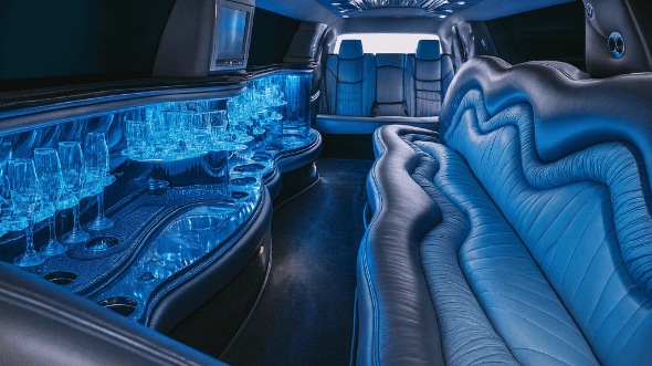 Interior of Sprinter Limo in Waterloo