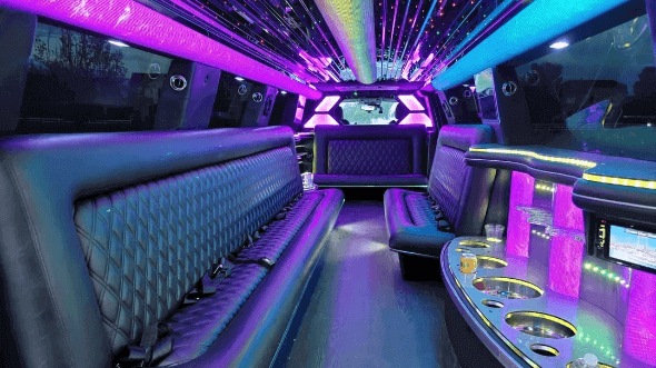 Interior of Yukon Limo in Bartlett