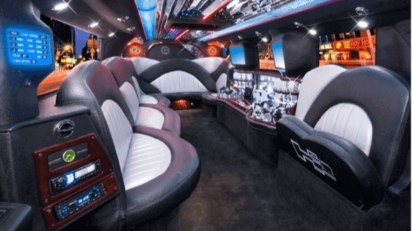 Interior of Yukon Limo in Worcester